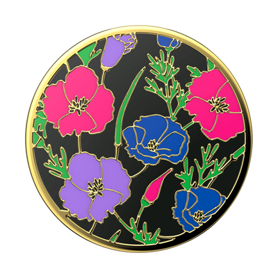 Enamel Floral Romance — Adhesive PopGrip