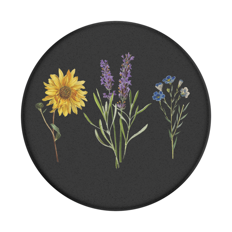 Vintage Garden Black — Adhesive PopGrip image number 0