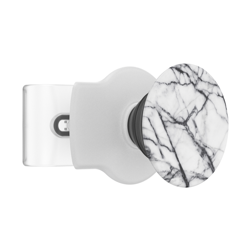 PopGrip Slide Stretch Dove White Marble with Rounded Edges image number 8