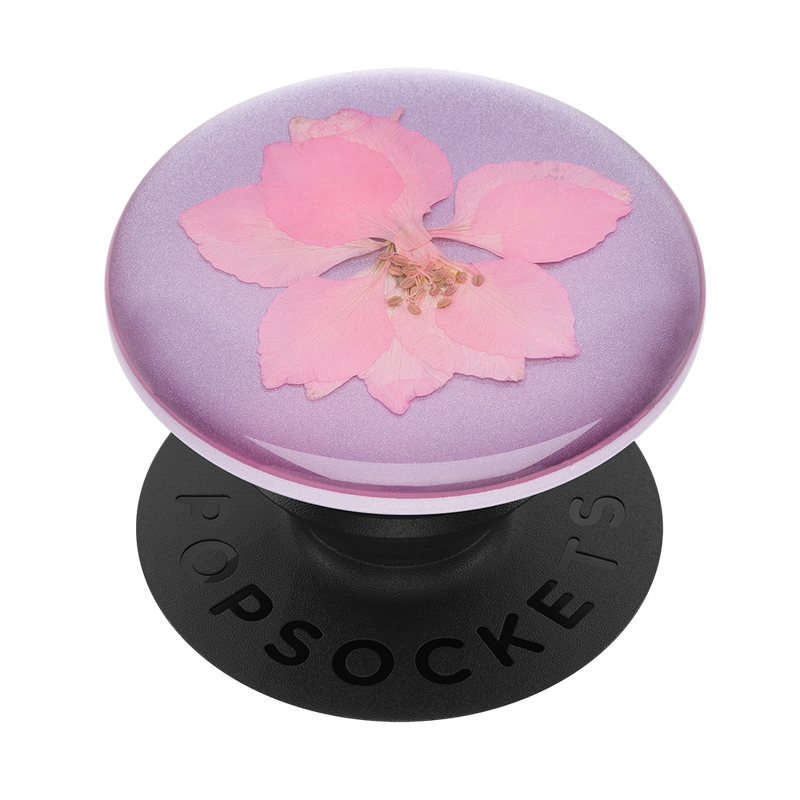 Pressed Flower Delphinium Pink — Adhesive PopGrip image number 1