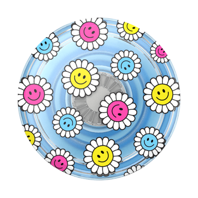Translucent Blue Kawaii Daisies