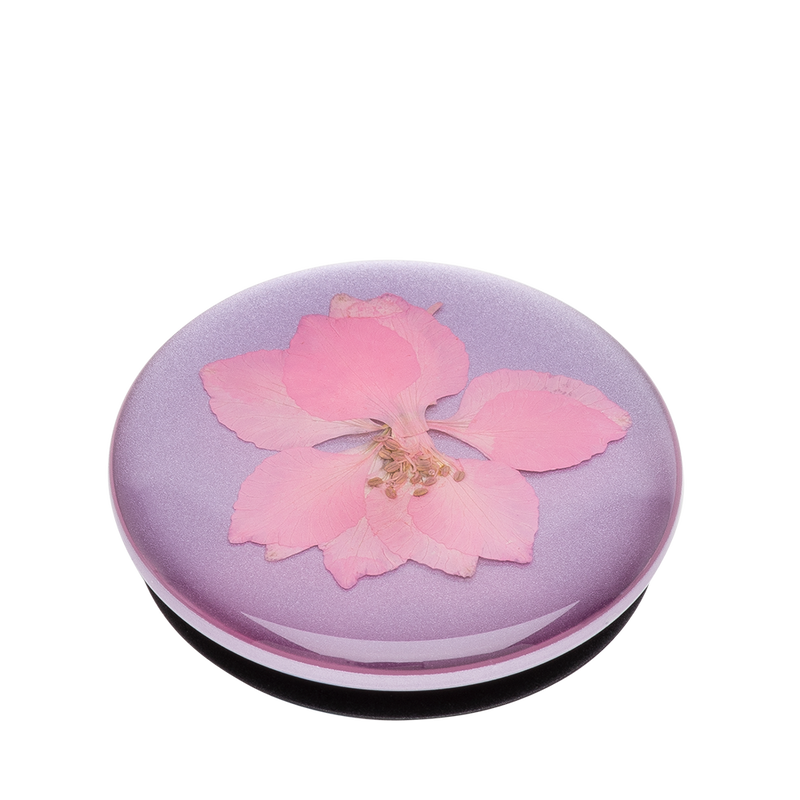 Pressed Flower Delphinium Pink — Adhesive PopGrip image number 2