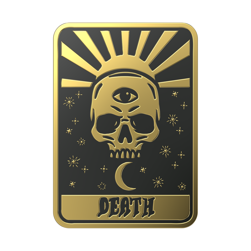 Enamel Tarot Card Death