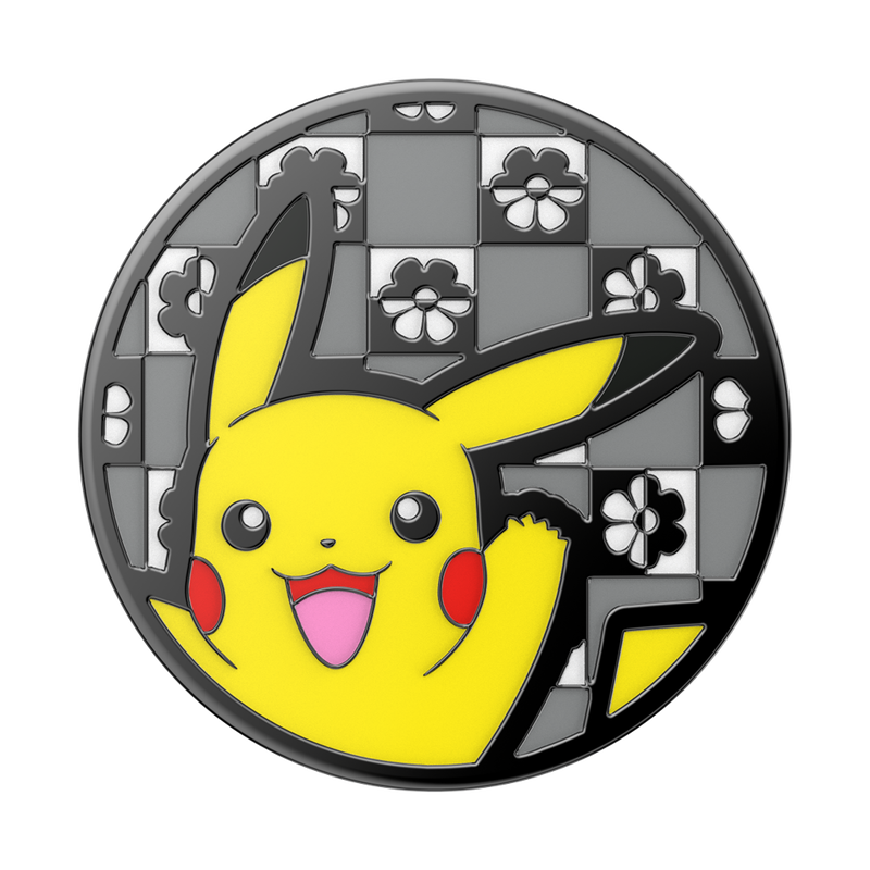 Enamel Hey Pikachu! — Adhesive PopGrip image number 1