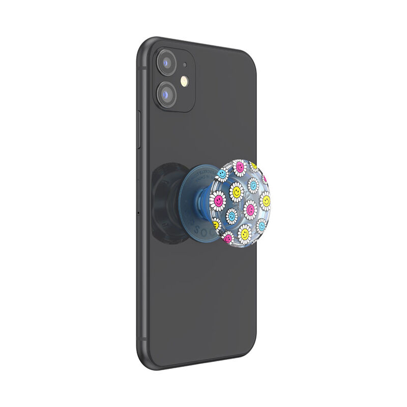 Translucent Blue Kawaii Daisies — Adhesive PopGrip image number 4