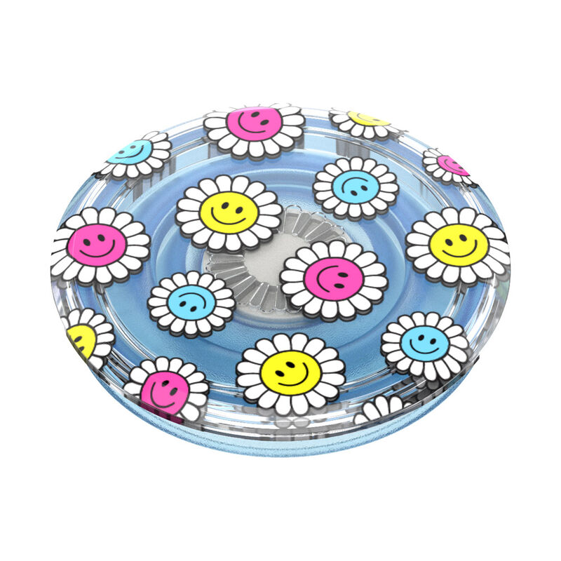 Translucent Blue Kawaii Daisies — Adhesive PopGrip image number 2