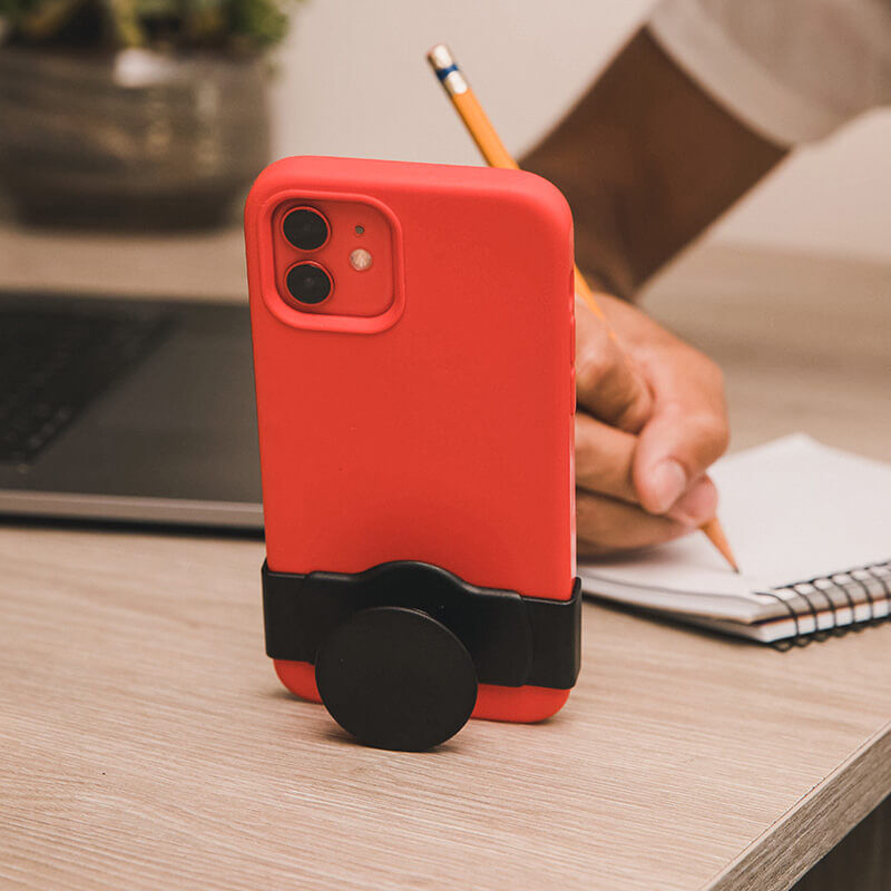 Black with Square Edges — Slide Stretch PopGrip image number 3