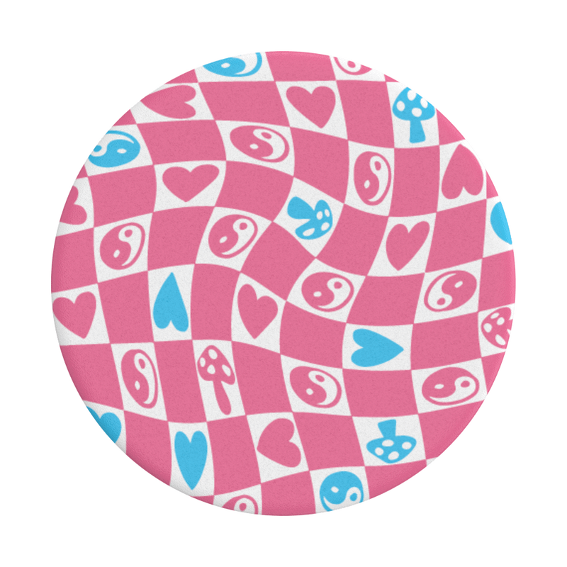 Psychedelic Checker — Adhesive PopGrip image number 0
