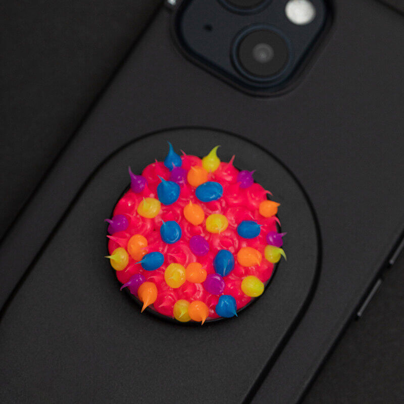 Spiky Pink Acid — Adhesive PopGrip image number 3