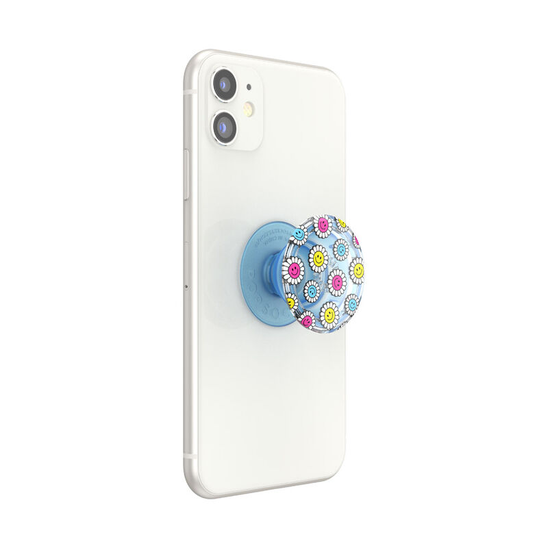 Translucent Blue Kawaii Daisies — Adhesive PopGrip image number 6
