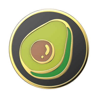 Aguacate metalico 3D