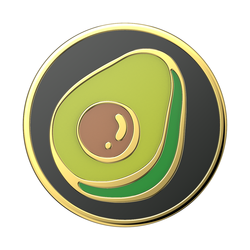 Enamel Guac My World Black — Adhesive PopGrip image number 0